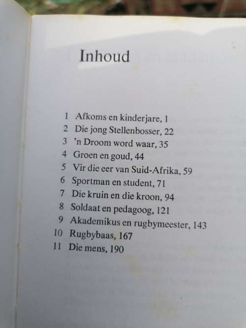 Danie craven deur Bun booyes 1975 eerste druk