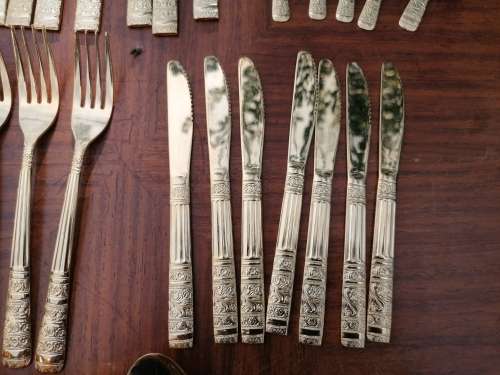Vintage made in Japan Gold plated stainless steel cutlery lot