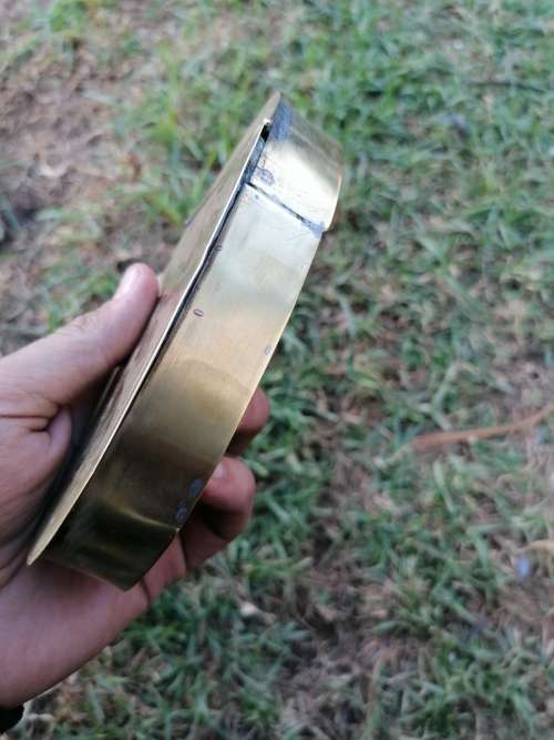 Rare 18th Century Brass Large Snuff Box / Tobacco Box Engraved
