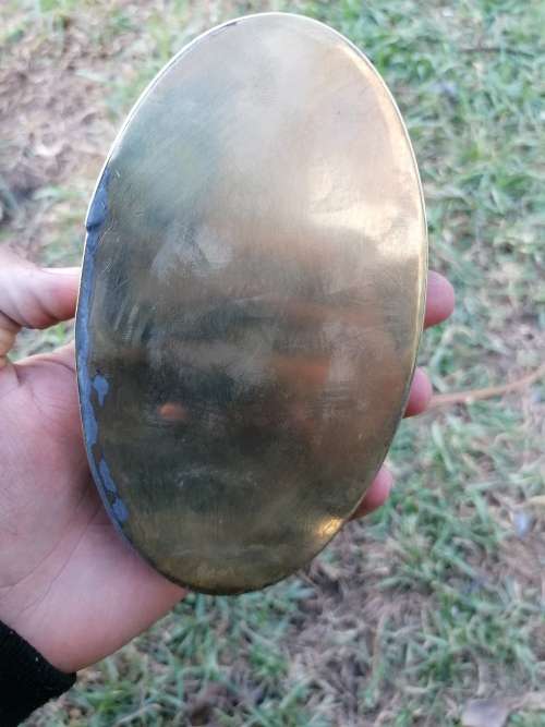 Rare 18th Century Brass Large Snuff Box / Tobacco Box Engraved