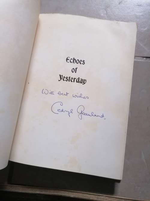 Echoes of Yesterday Cedryl Greenland Signed copy