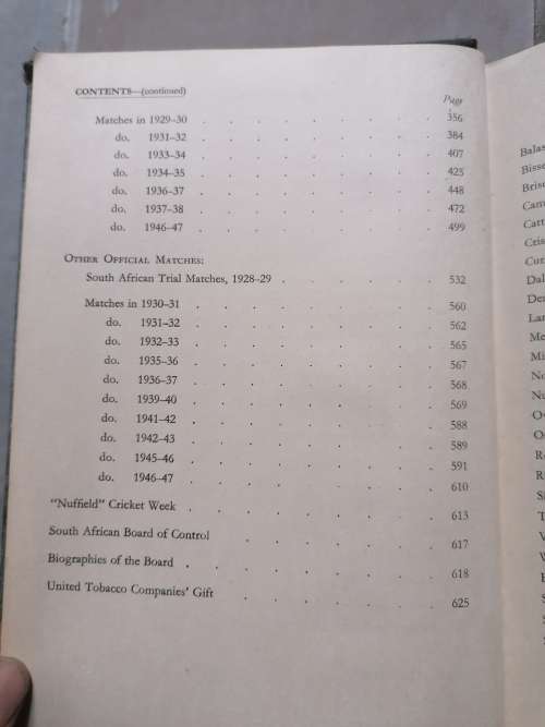 SOUTH AFRICAN CRICKET 1927-1947. VOLUME III.