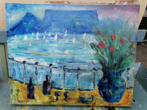 GREAT INVEST PIECE BY FAMOUS Artist Jeremy Houghton titled ``RACE DAY`2003 ID #2091 valued 2019