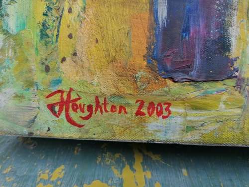 GREAT INVEST PIECE BY FAMOUS Artist Jeremy Houghton titled ``RACE DAY`2003 ID #2091 valued 2019