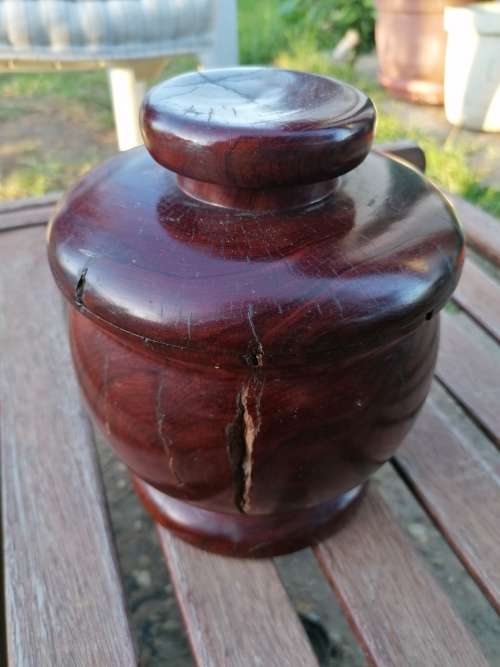 Vintage made in Zimbabwe tabaco jar