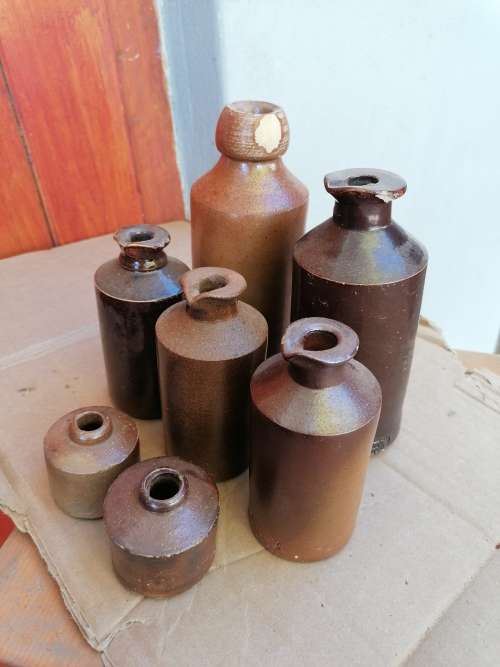 Antique stoneware collection