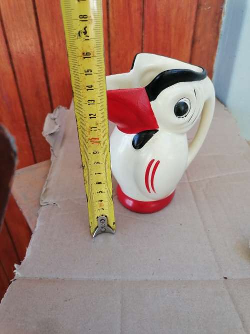 RARE Antique Boho Chic Erphila Czech Ceramic Toucan Creamer Pitcher