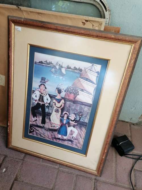 Vintage framed print