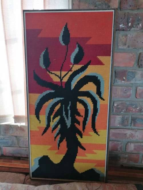Lovely large framed tapestry