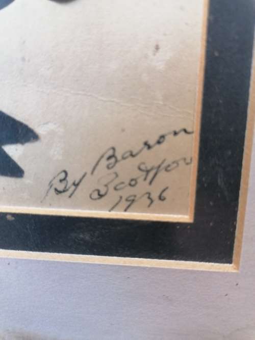ORIGINAL SIGNED by BARON SCOTFORD 1936