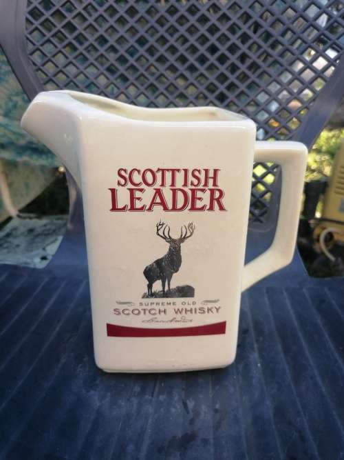 Scottish Leader. Scotch whisky water jug