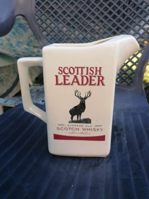 Scottish Leader. Scotch whisky water jug