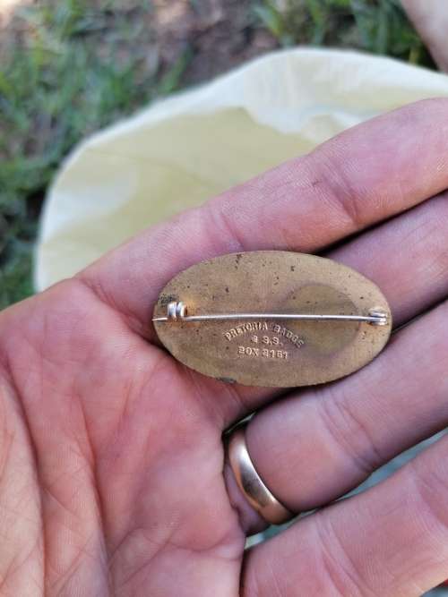 Vintage Volkskas Arbeidsaamheid Badge Enameled ` STUNNING ` Size: 40 x 23 mm