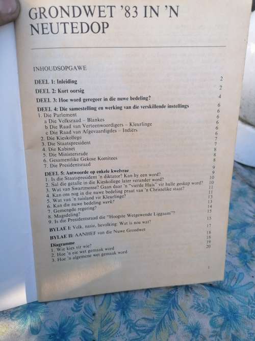 GRONDWET `83 IN I NEUTEDOP Afrikaans and English