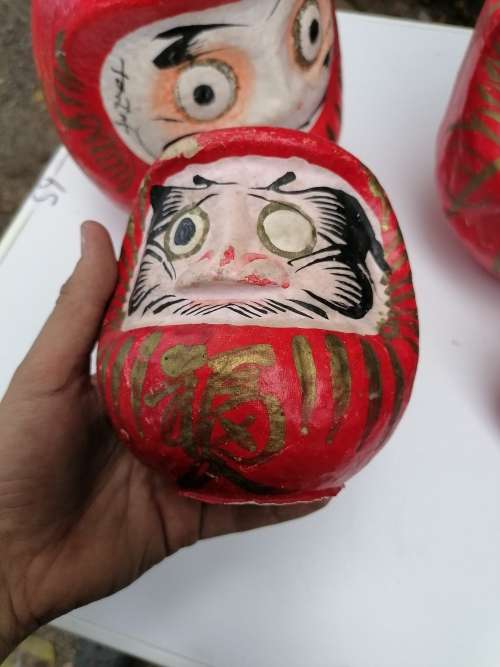 Daruma Dolls. Condition as per picture. One is limited edition