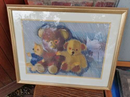 Framed painting