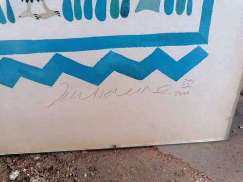 Signed framed print