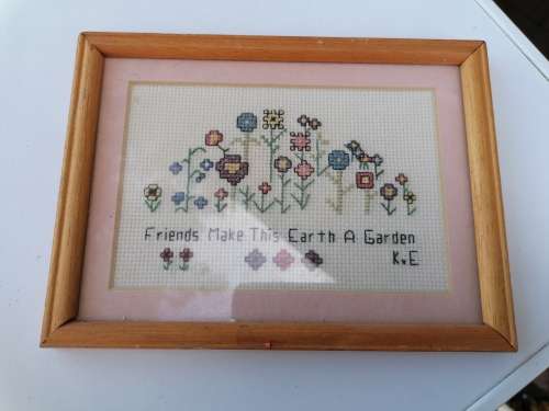 Framed small tapestry