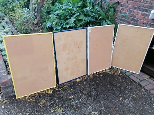 4 advertisement boards