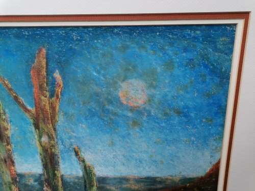 Very rare a original Sfiso Ka-Mkame painting, his work rarely come on auction