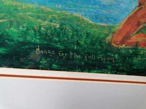 Very rare a original Sfiso Ka-Mkame painting, his work rarely come on auction