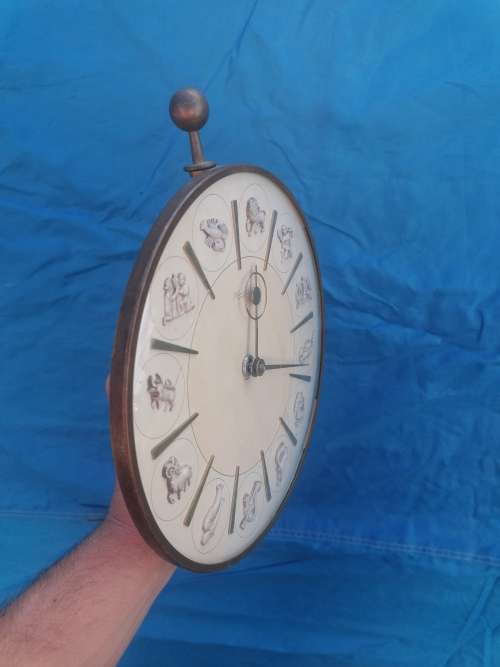 Rare Vintage 1960s Zodiac Wall Clock