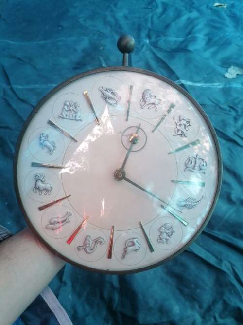 Rare Vintage 1960s Zodiac Wall Clock