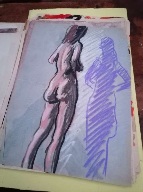 Rare find a original Marylski Jerzy Luszczewski (George) nude
