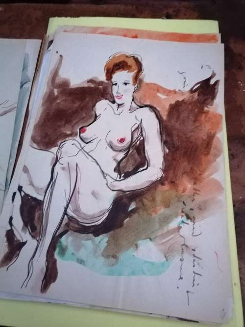 Rare find a original Marylski Jerzy Luszczewski (George) nude