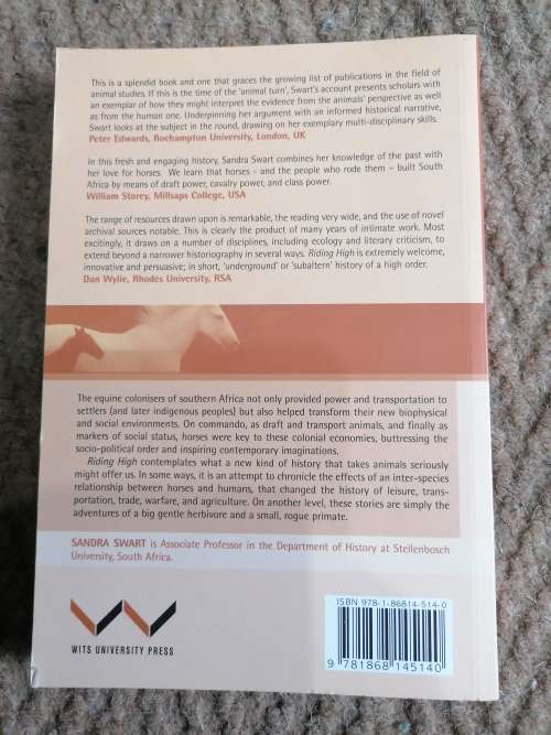 Nuut Riding High by Sandra SwartPaperback / Softback  Horses, Humans and History in South Africa