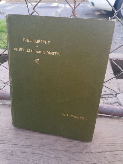 bibliography of sheffield and vicinity 1911