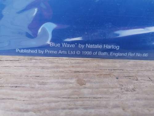 Blue Wave` by Natalie Hartog  Published by Prime Arts Ltd © 1998 of Bath, England Ref No 66 print