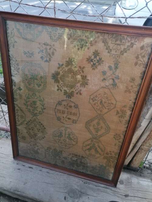1801 framed Embroidery