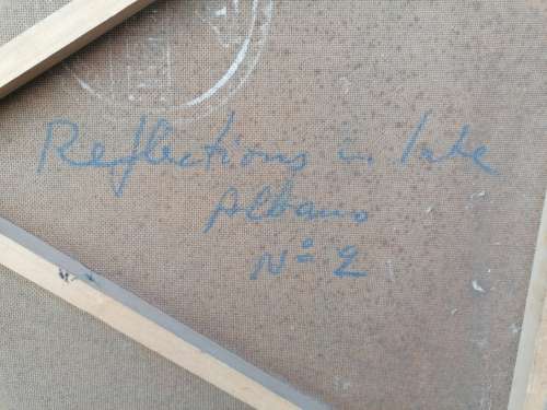 Rare find a original Marylski Jerzy Luszczewski (George)reflection of lake Albano