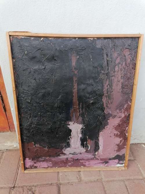 Rare find a original Marylski Jerzy Luszczewski (George)1953 obelisco Nocturne