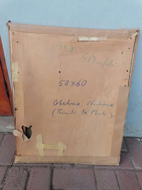 Rare find a original Marylski Jerzy Luszczewski (George)1953 obelisco Nocturne