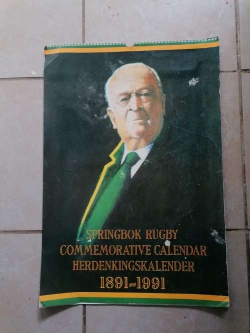 Springbok Centenary Commemorative Calendar 1891-1991