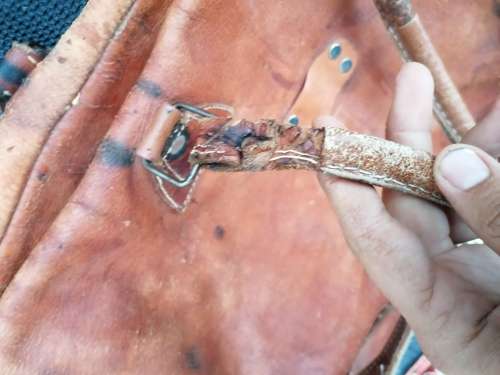 Genuine Leather bag Leather needs some treatment and some tlc