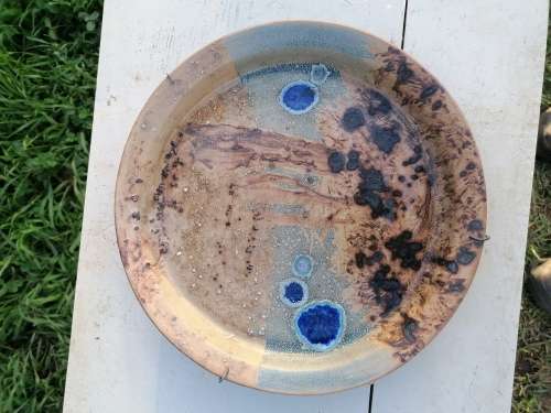 Lovely pottery plate by wendy