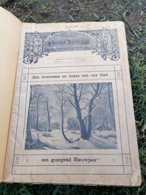 Antique 1916 Christian newpaper/book. Some tears