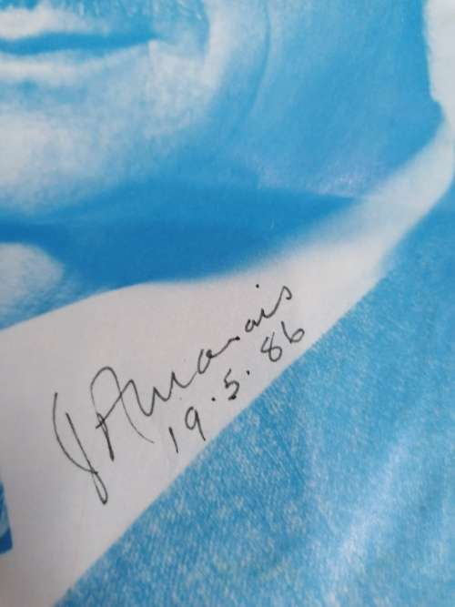 RARE HIGHLY COLLECTIBLE FOUND  51CM X76CM BIG  1986 KP JAAP MARAIS AND HNP FERDIeaders sighed poster