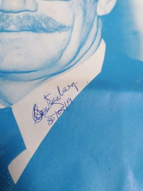 RARE HIGHLY COLLECTIBLE FOUND  51CM X76CM BIG  1986 KP JAAP MARAIS AND HNP FERDIeaders sighed poster
