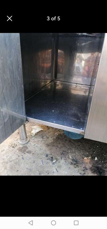 Large and heavy industrial gas stove