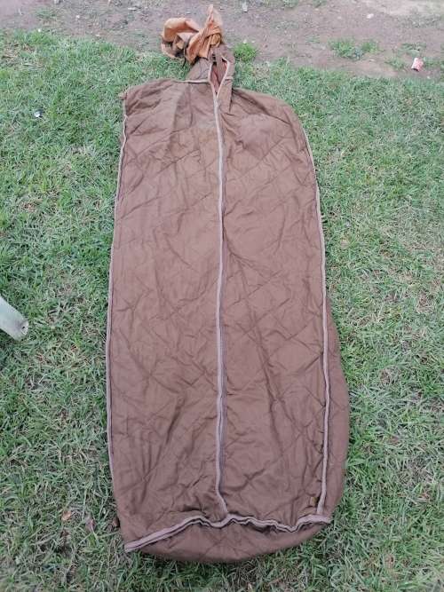 Vintage border war period army sleeping bag. Needs a good clean
