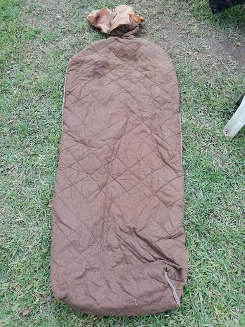 Vintage border war period army sleeping bag. Needs a good clean