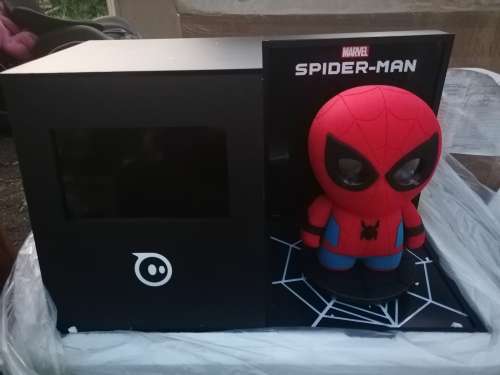 Rare Spiderman Sphero Display with shop display stand Like new.