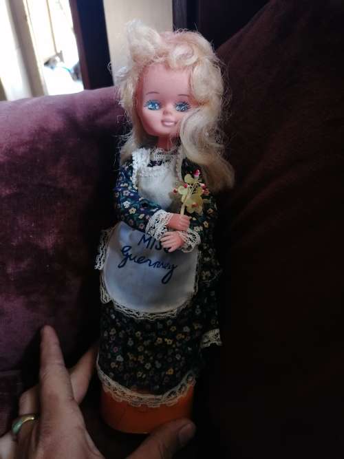 The Island Doll Company MISS GUERNSEY girl with music bo thst winds up. Working condition