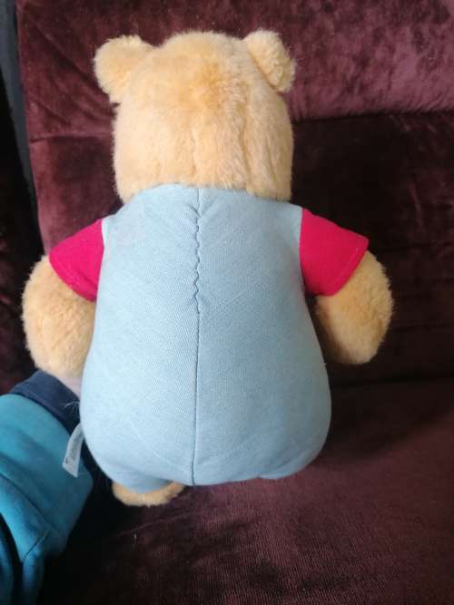1995 Vintage Winnie the Pooh Plush Stuffy with Pocket Book. Mattel