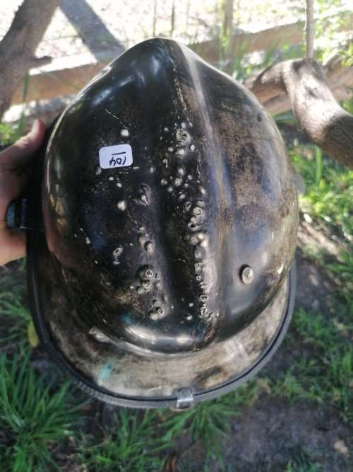 Old South African fire brigade helmet