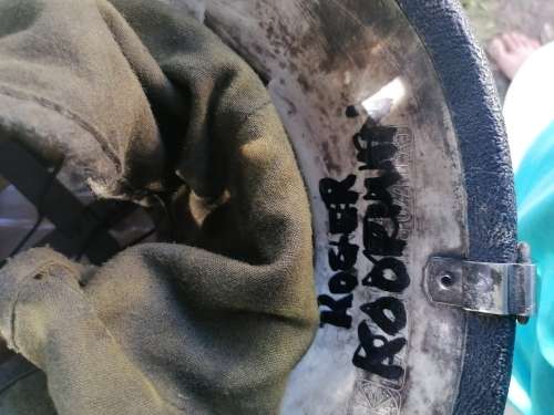 Old South African fire brigade helmet